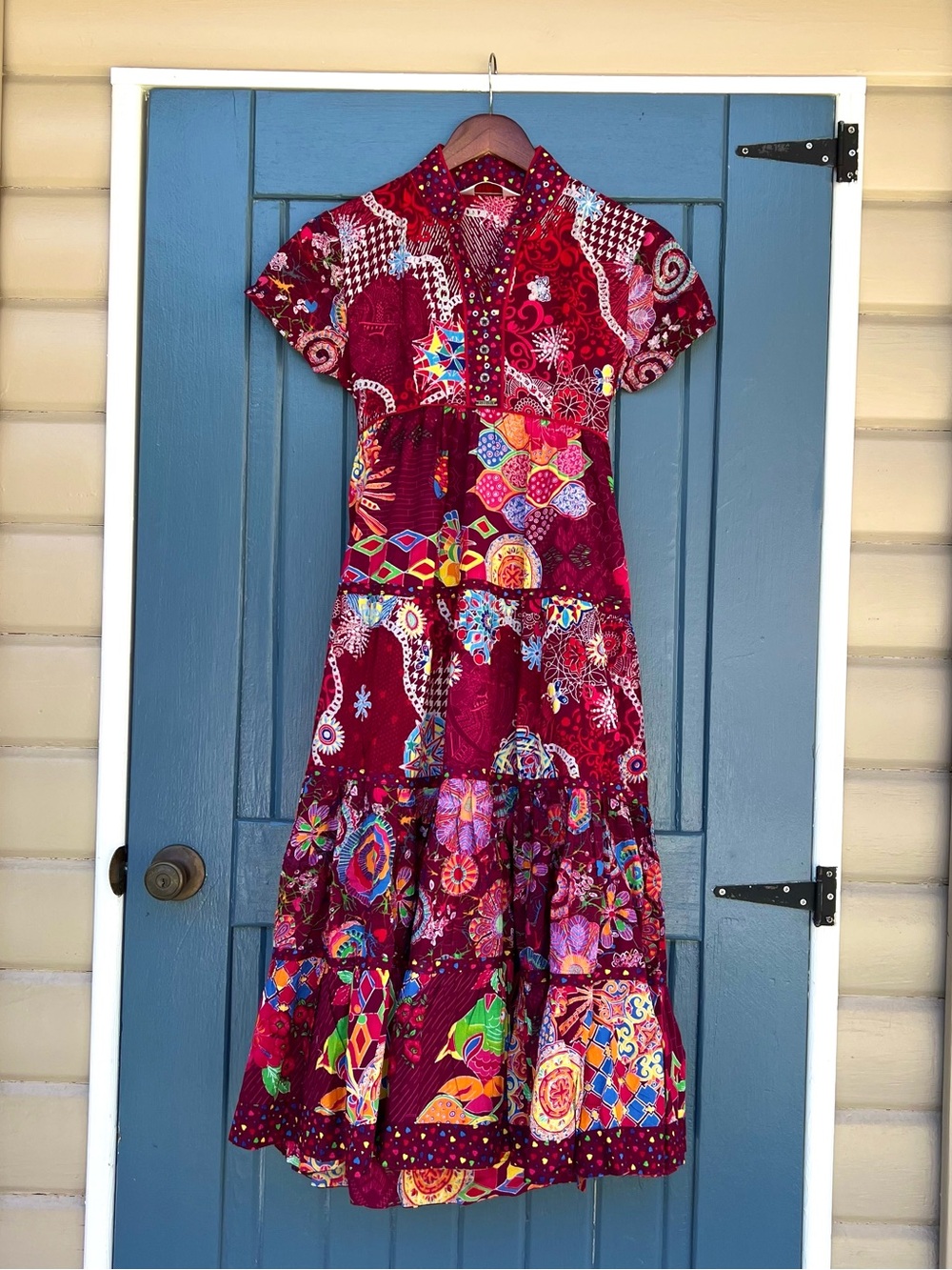 Biba Floral Tiered Midi Maxi Flowy Dress
Boho Gypsy Artsy Festival Women’s S
